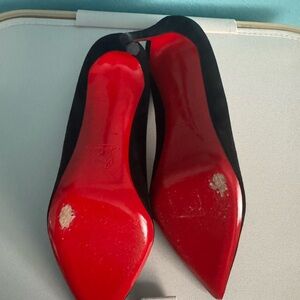 Christian Louboutin Black and Red Heels